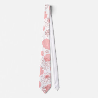 Peony Motif Tie