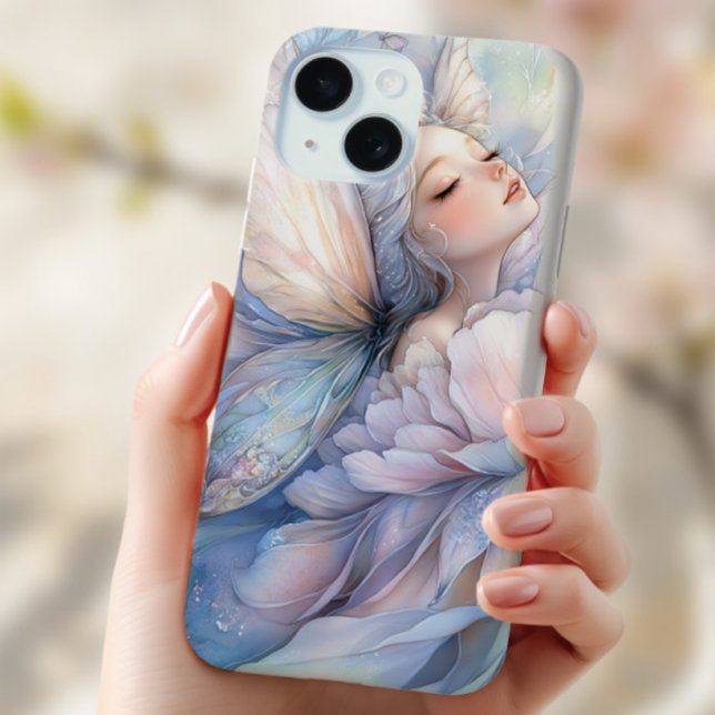 Peony Of The Dawn Case-Mate iPhone Case (the Iphone 14 with the image of Peony of the Dawn shown in the hand of a young woman)