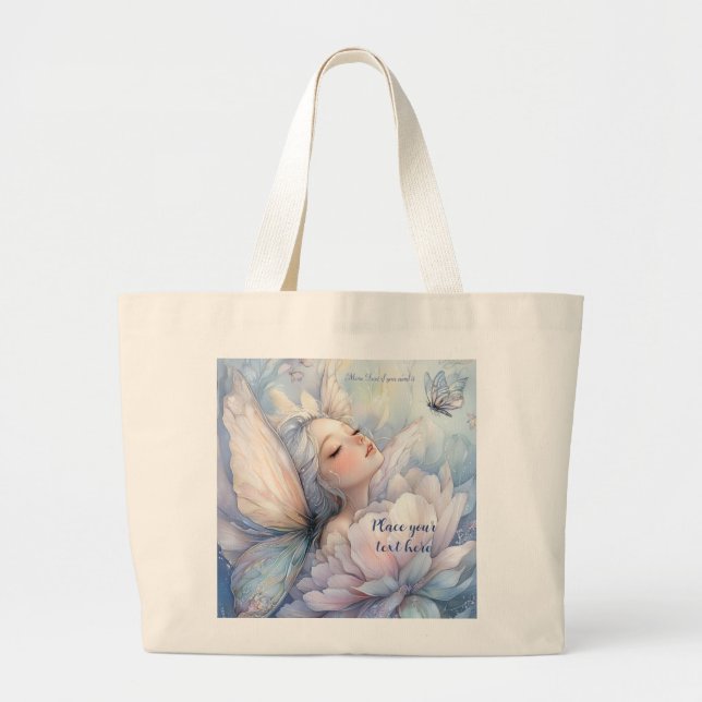 Peony Of The Dawn Large Tote Bag (Front)
