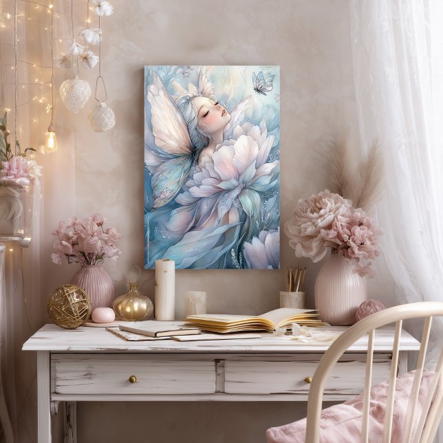 Peony Of The Dawn Poster (Poster of the fairy Peony of the Dawn, hung above a desk in a romantic teenage girl's study corner)