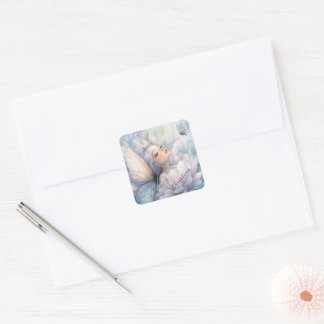 Peony Of The Dawn Square Sticker
