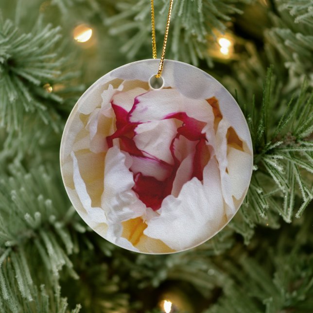 Peony petals ceramic ornament (Tree)