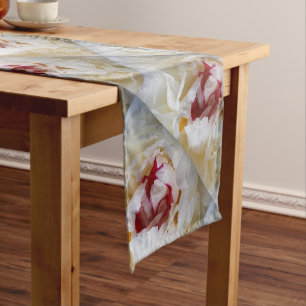 Peony petals medium table runner