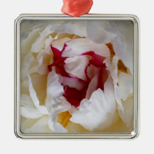 Peony petals metal ornament