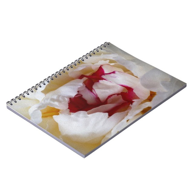 Peony petals notebook (Left Side)