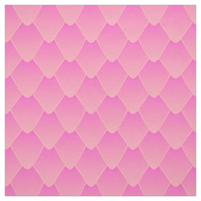 Peony Pink Dragon Scales Fabric (Swatch)