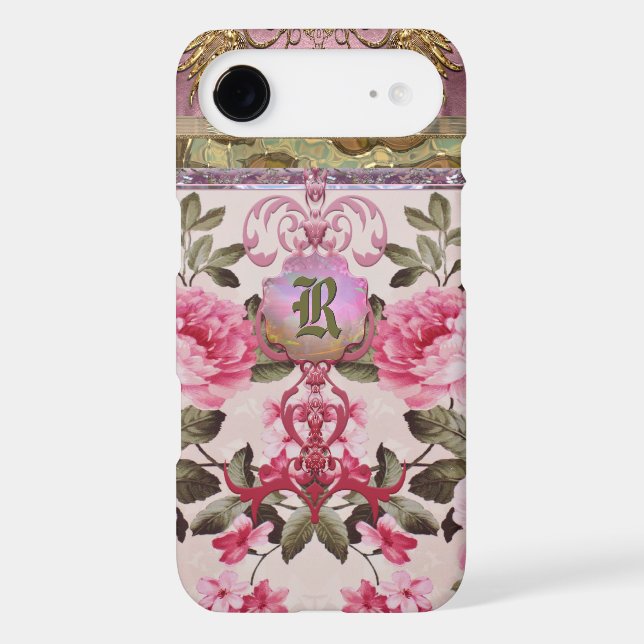 Peony Place Monogram Plus 6/6s Case-Mate iPhone Case (Back)