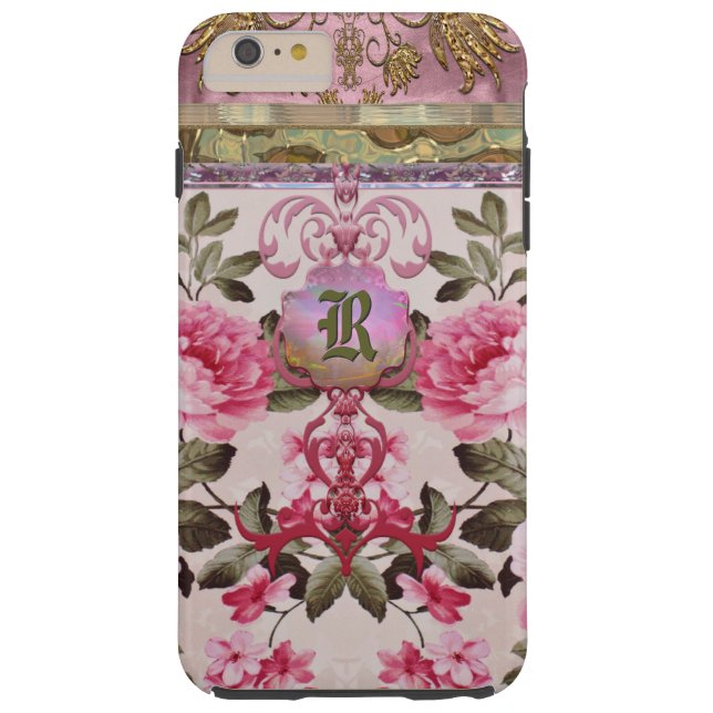 Peony Place Monogram Plus 6/6s Case-Mate iPhone Case (Back)