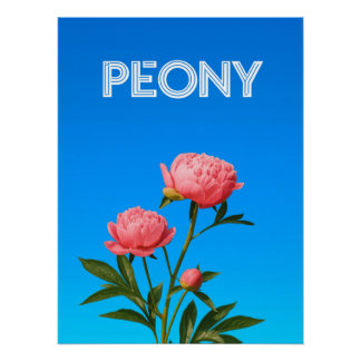Peony Poster