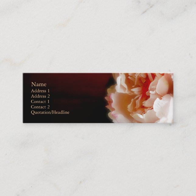 Peony Profile Card (Front)