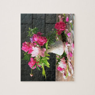 Peony Puzzle 8x10" 110 pieces