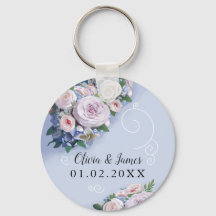 Peony Rose Couple Wedding Favours Elegant