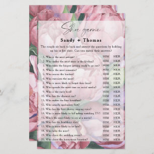 Peony roses - Shoe bridal game