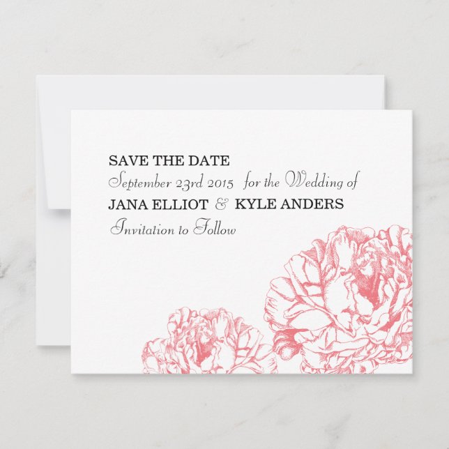 Peony Save the Date (Front)
