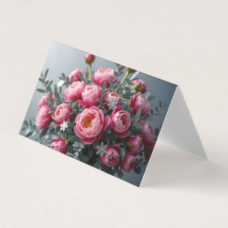 Peony Snowflake Card