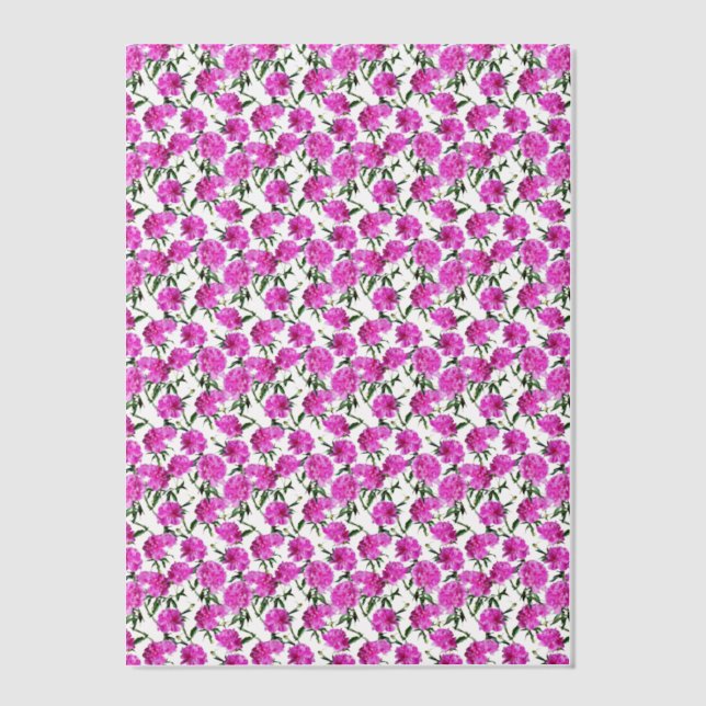 Peony. Vellum Invitations (Front)
