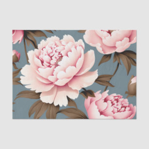 Peony Vintage Floral Pattern Tissue Paper