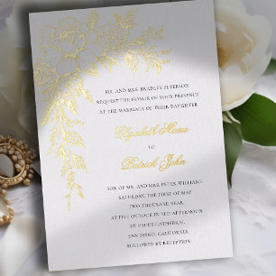 Peony Vow Ivory Elegant Formal Classic Wedding