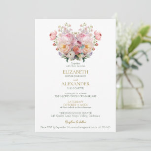 Peony Whisper Wedding Invitation