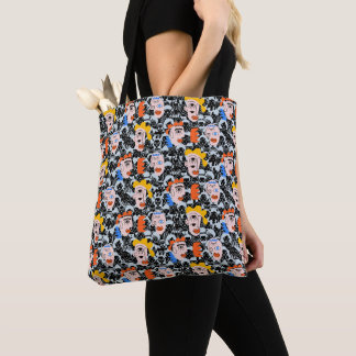 People and faces. PAF2501. Black BG Tote Bag