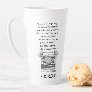 People are always angry at anyone who is different latte mug