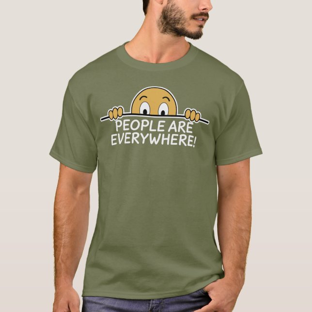 People are Everywhere Dark T-Shirt (Front)