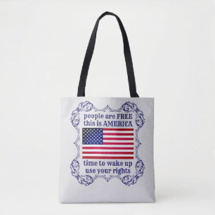People are Free (gray) Tote Bag