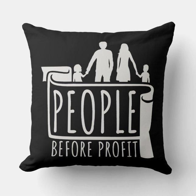 People Before Profit Activism Social Justice Equal Cushion (Front)