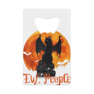 People Black Cat Bat Wings Halloween
