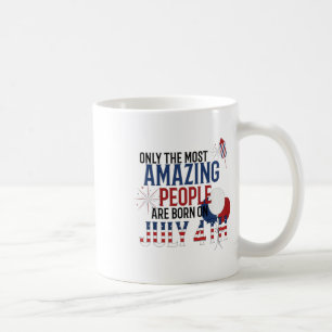 People Born On July 4th Birthday Independence Day Coffee Mug