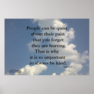 PEOPLE CAN BE QUIET NIKITA GILL  POSTER