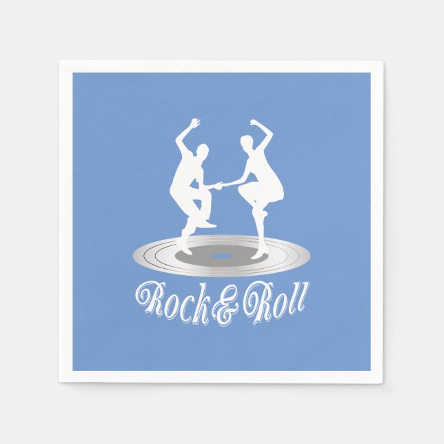People dancing Rock and roll Napkin (Front)