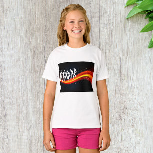 People Dancing Silhouettes Girls T-Shirt