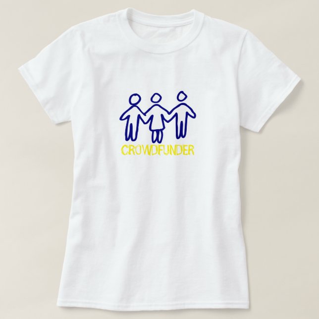 People Design, Crowdfunder, Crowdfunding T-Shirt (Design Front)
