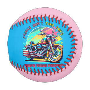 People Don't Take Trips: Vintage Retro Style Bike Baseball