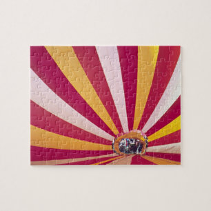 People filling a hot air balloon, Fort Collins, Jigsaw Puzzle