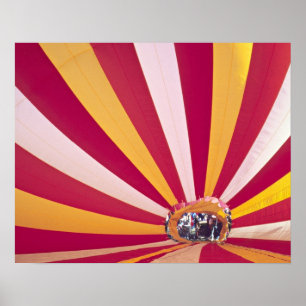People filling a hot air balloon, Fort Collins, Poster