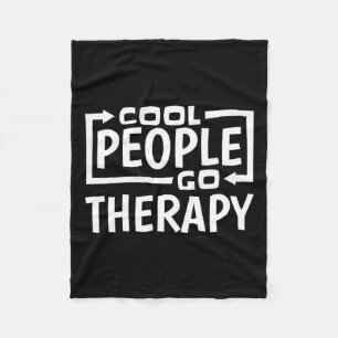 People Go Therapy Mental Health Suicide Awareness Fleece Blanket
