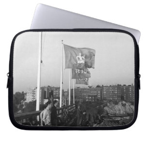 People in Bleachers Laptop Sleeve