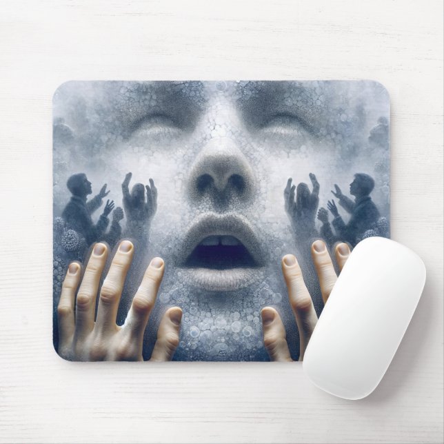 People In Distress Mouse Pad (With Mouse)
