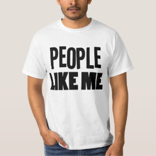 People Like Me Black T-Shirt