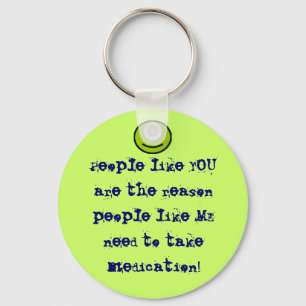 People like you key chain with face