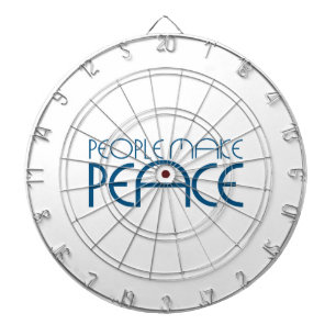People make peace dartboard
