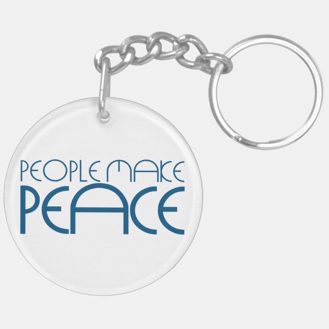 People make peace key ring (Back Left)