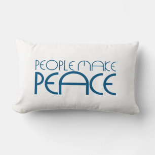 People make peace lumbar cushion