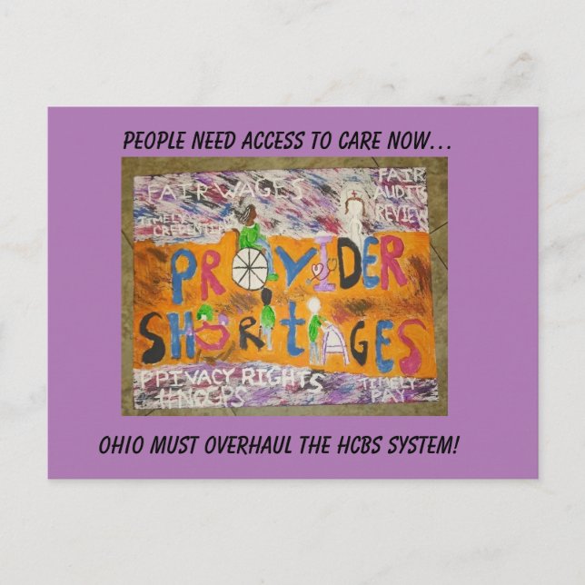 People Need Access Now… Postcard (Front)