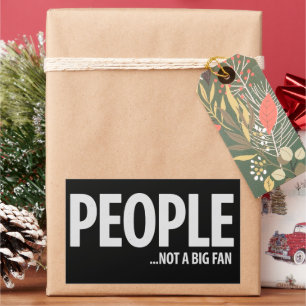 People Not A Fan About Me Sarcastic Funny  Rectangular Sticker