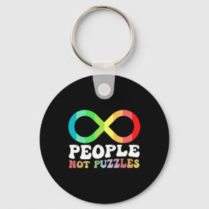 People Not Puzzles Autism Awareness Neurodiversity Key Ring