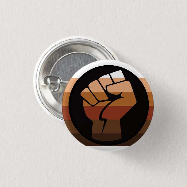 People of Colour (POC) Pride 3 Cm Round Badge (Front & Back)