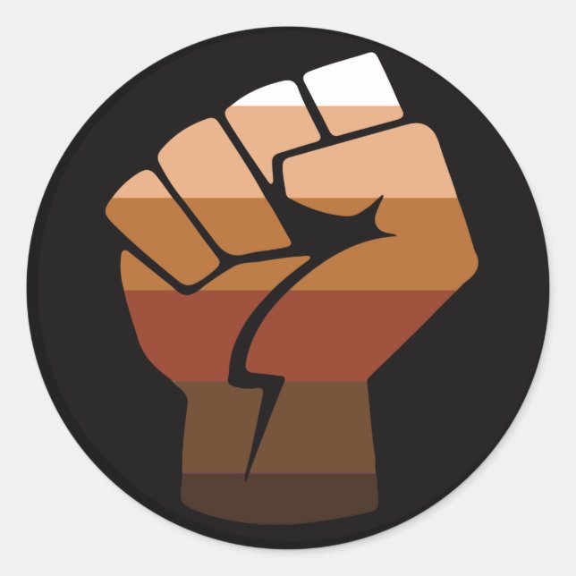 People of Colour (POC) Pride Classic Round Sticker (Front)